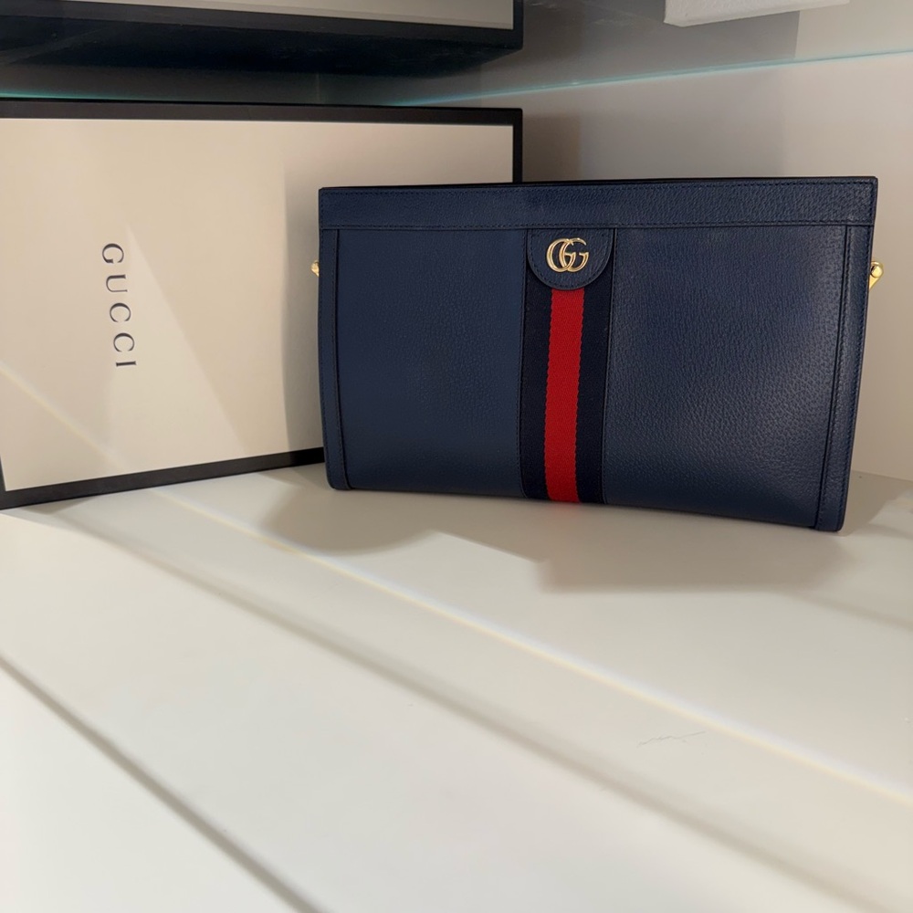 GUCCI ophidia shoulder bag NAVY